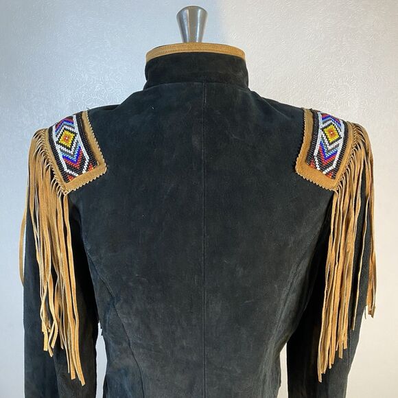 Phoenix Frontier sz S Black Suede Leather Jacket - Picture 8 of 13